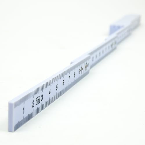 pimaldaum® Zollstock/Meterstab/Gliedermaßstab aus Kunststoff zum schnellen und präzisen Erfassen von Längen und Abständen (1, 1 m)