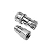 ISO 5675 Hydraulic Quick Connect Coupler Set, 1/4 Inch NPT, Ball-Lock Design, Galvanized Steel Construction, Industrial Quick Disconnect Fittings with Dust Caps, 1 Set