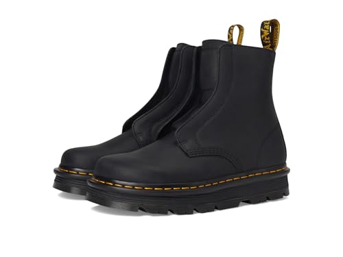 Mules Zebzag Laceless Dr. Martens : finis les pieds fatigués grâce à la plateforme en cuir noir