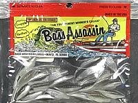 Bass Assassin Tiny Shad 1.5" Pin tail plastic lure ideal for drop shot and micro jigs Black Shad