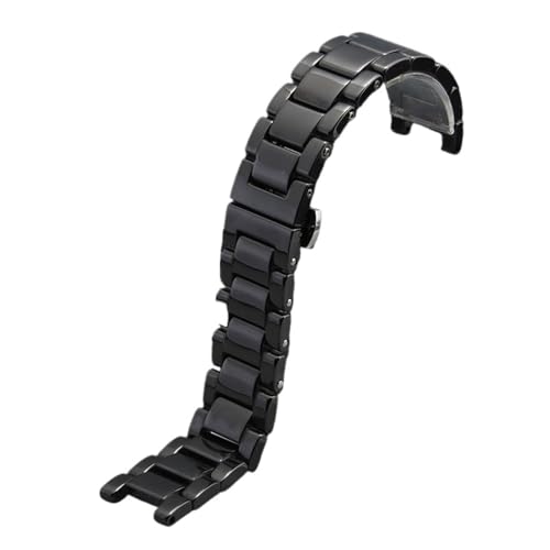 Bracelet montre céramique compatible GC avec boucle papillon et vis