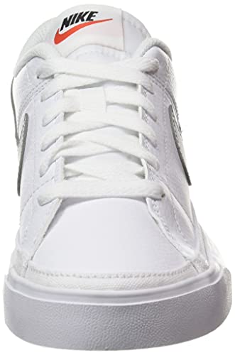 NIKE WMNS Court Legacy Gymnastics Tênis feminino, Branco, metálico, prata, preto, 6.5