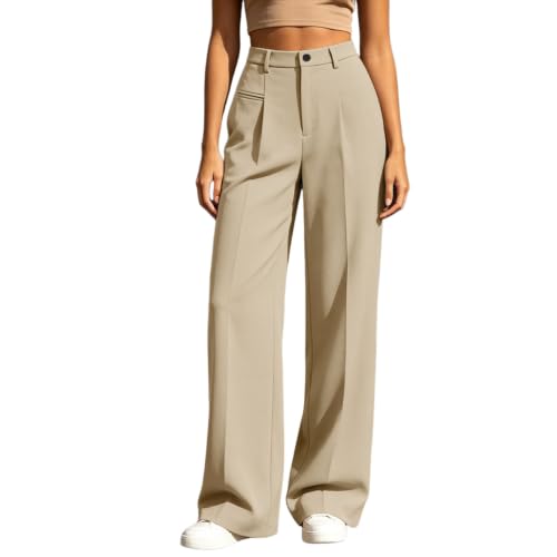 TERGHTP Wide Leg Dress Pants for Women High Waisted Business Casual Slacks - image 5