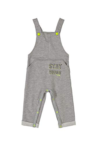 Jardineira Moletom, Up Baby, Meninos, Cinza, 8