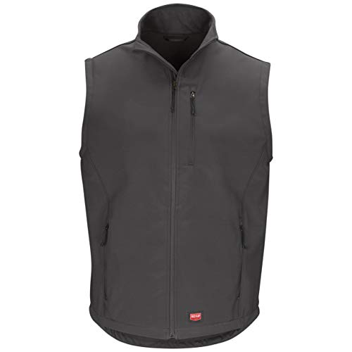 Red Kap Men's Softshell Vest, Charcoal, 2X-Large
