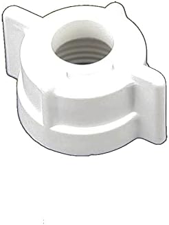 Jones Stephens B10105 1/2-14 X 1/2 Plastic Lavatory Coupling NUT - White