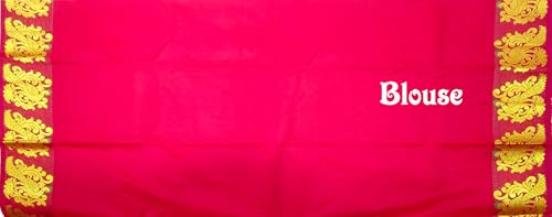 Image of VFCollections Women's Kanchipuram Silk Pure Pattu Sarees With Blouse
