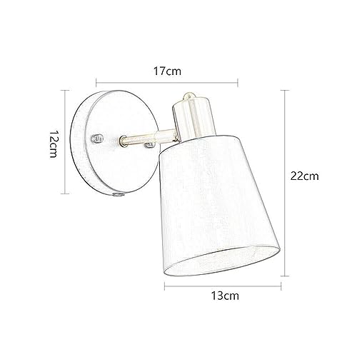 Lámpara de pared moderna industrial E27 con acabado dorado pulido 6