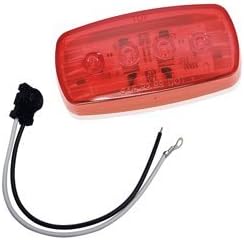 WESBAR LED CLEARANCE-SIDE MRKR LIGHT RED #58 WITH PIGTAIL "Item Category: Boat Outfitting" (Sold Per )