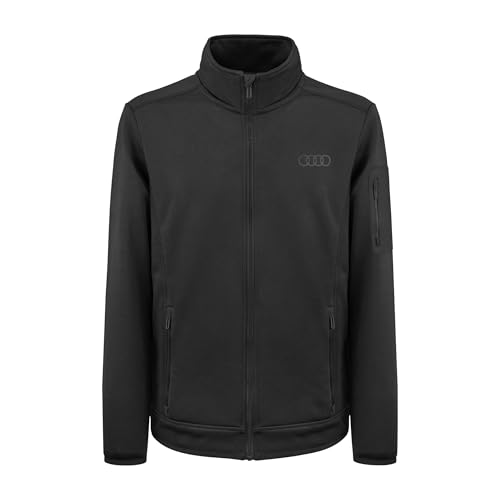 Audi Herren Jacke mit Innenfleece (DE/NL/SE/PL, Alphanumerisch, M, Regular, Regular, Schwarz)