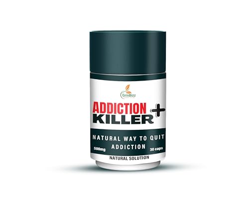 GRINBIZZ Addiction Killer Plus Capsule Helps In Stop Alcohol/Tabaco/Smoking & Drinking/Anti Addiction/Sharab Mukti Dawa/Addiction Ban/Alcohol Free/No Side Effects (pack of 1) (B0CLZSY2XH) Amazon Price History, Amazon Price Tracker