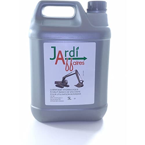 Huile hydraulique Iso HV46 professionnelle Jardiaffaires 5 litres