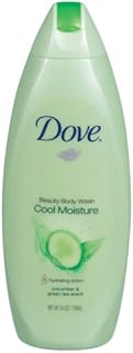 Dove Cool Moisture Refreshing Body Wash, Cucumber and Green Tea, Normal Skin, 24-Fluid Ounce