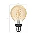 Philips Hue Smart 60W G25 Filament LED Bulb - Soft Warm White Light - 1 Pack - 550LM - E26 - Indoor - Control with Hue App - Compatible with Alexa, Google Assistant and Apple Homekit