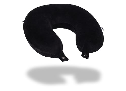 Travesseiro de pescoço para viagem Nasa Voyage Plush Preto Nap