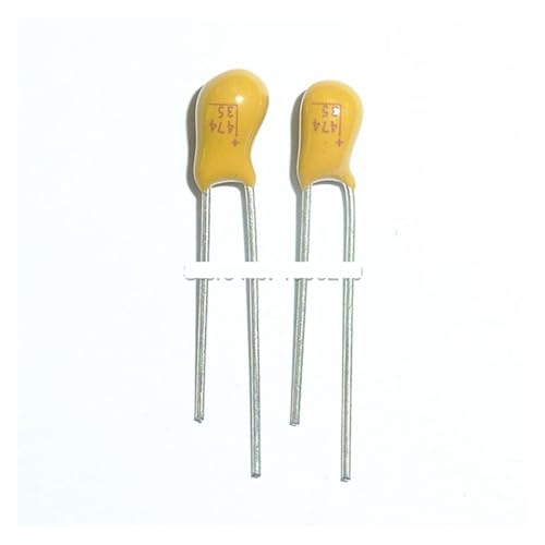 Condensadores de tantalio 0.47uF 35V DIP para eliminar ruido en audio, 50 piezas