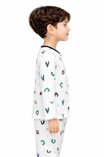 Image of 3BROS BodySuit /Dress for Boys /Girls Full Pajama & Casual Full Sleeves Night Suit Top Combo Kids Set