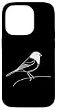 Custodia per iPhone 14 Pro Junco Line Art Appassionati Uccelli