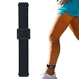 Adjustable Elastic Armband or Ankle Band for Fitbit Versa 2/1/Lite or Blaze Watch, Stretchy Band for Men and Women, Black, Medium