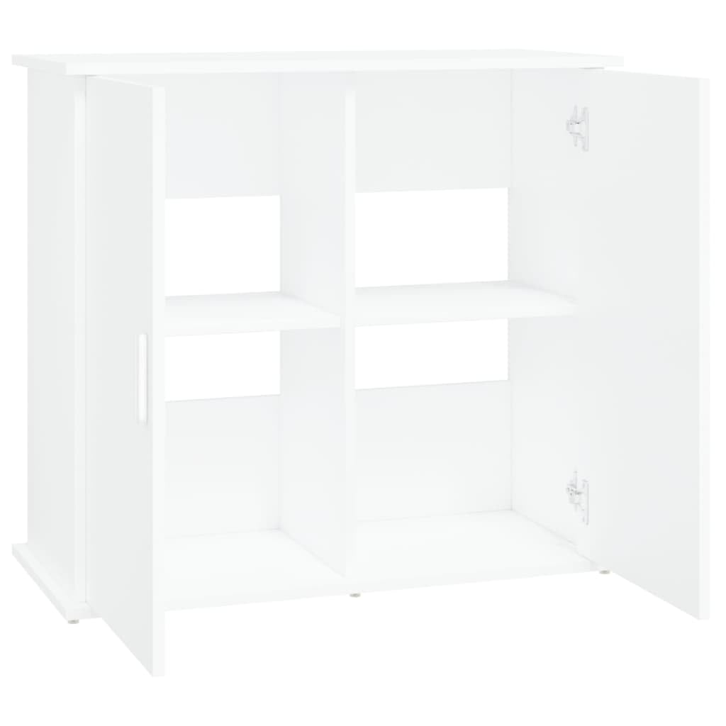 Tomostar Support pour Aquarium, Meuble pour Aquarium Meuble de Base Table d'aquarium blanc 81x36x73 cm bois d'ingénierie