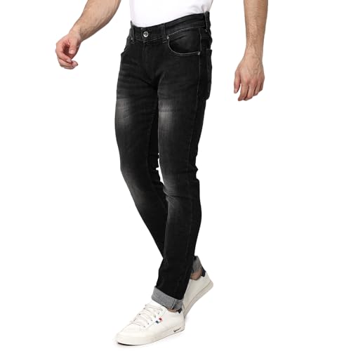 Image of Spykar Men's Skinny Fit Low Rise Jeans