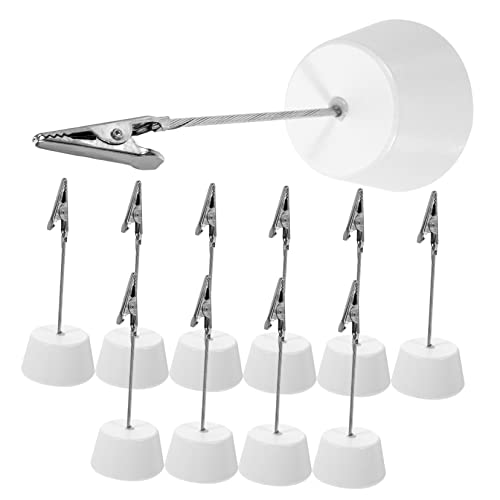 Garneck 10 peças suporte de clipe de menu clipe jacaré suporte de fotos picaretas de fotos suporte d