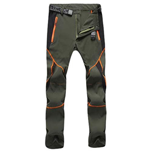 YiLianDaD Uomo Donna Impermeabile Pantaloni Asciugatura Rapida Outdoor Sport Training Pants Traspiranti Slim con Tasca