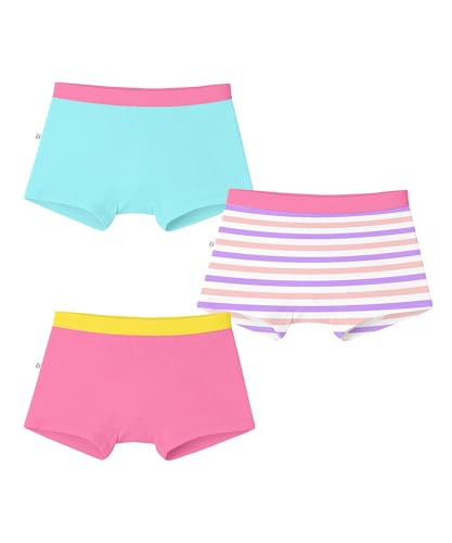 Image of KYDA KIDS Girls Premium Lycra Cotton Printed Panties Soft Waistband Regular Fit Trunks Breathable Daily Innerwear Multicolor Ages 2 to 14 Yr | Pack of 3