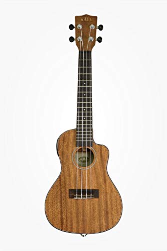 Kala KA-SMHCE-C – Acajou masssif – Ukulele concert électro (+ étui) - Les Beatles, Paul McCartney, John Lennon, RIngo Starr, George Harrison Kala KA-SMHCE-C – Acajou masssif - Ukulele concert électro (+ étui)