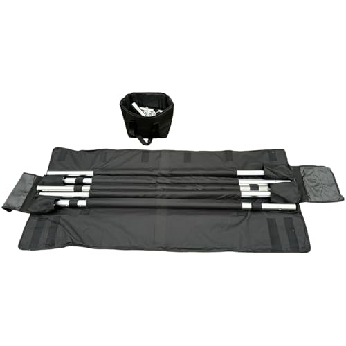 PRIOR FITNESS Carrying Bag for Aerial Rig, 2-Pack Nylon Storage Bags(1 Square * Rectangular bag), Heavy Duty Water Resistant Portable Storage Bags with Zipper for Aerial Yoga Rig & Trapeze Frame Stand