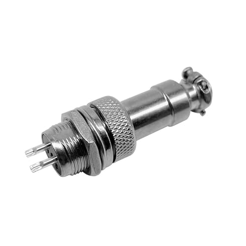 Conector M12 2/3/4/5/6/7 pines plateado GX12