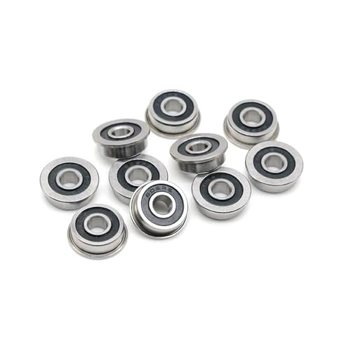 F695RS For VORON Mobius 2/3 2/4 3D Printer 10Pcs F695 2RS Bearing 5*13*4 Mm ABEC-7 Flanged Miniature F695 RS Ball Bearings