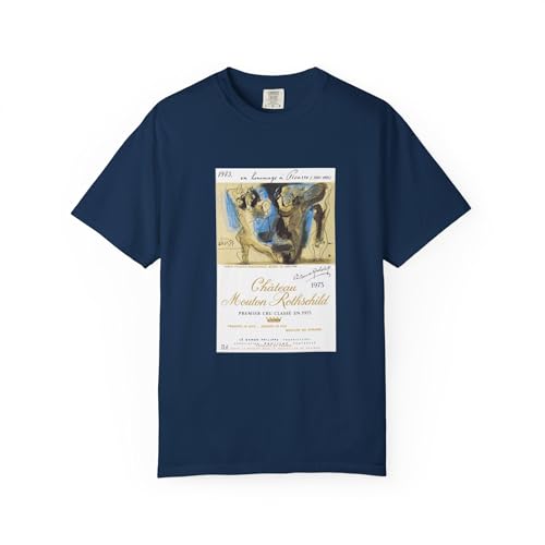 Vintage Picasso Mouton Rothschild 1973 Wine Label T-Shirt
