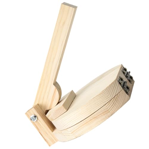 BIUDECO Prensa de Masa para Dumplings de Madera, Molde Redondo para Envolver Empanadillas, Herramienta Manual Práctica para Cocina, Utensilio de Madera para Repostería y Gastronomía,