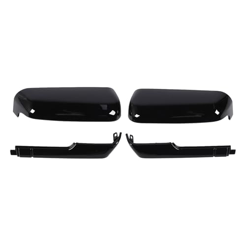 Coques de rétroviseurs de remorquage noir brillant pour camions de travail 2500HD