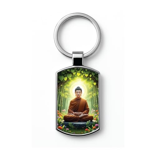 Image of Premium Printed Metal Keychain for Men & Women | High-Definition Artwork Print | Durable Key Ring for Car, Bike, Home & Office Keys | Stylish Decorative Key Holder Gift