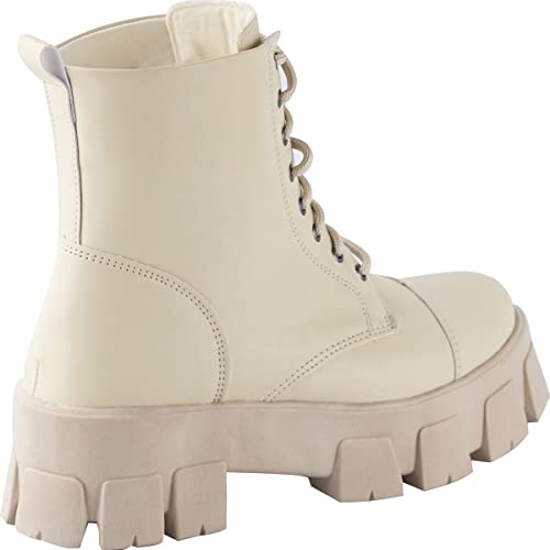 Coturno Bota Tratorado Cano Curto Off White36
