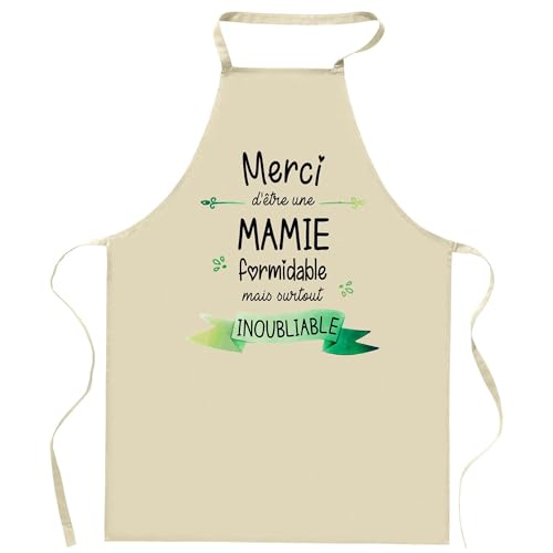 Tablier barbecue et jardinage pour les activités en plein air de Mamie