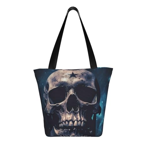 Skull and Stars Print Comfortable Shoulder Bag Summer