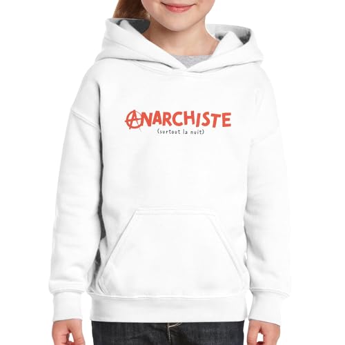 Sweat à capuche enfant anarchiste pour les soirées pyjama drôles et les sorties fraîches de nuit