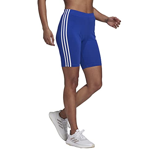 adidas Shorts femininos Essentials com 3 listras