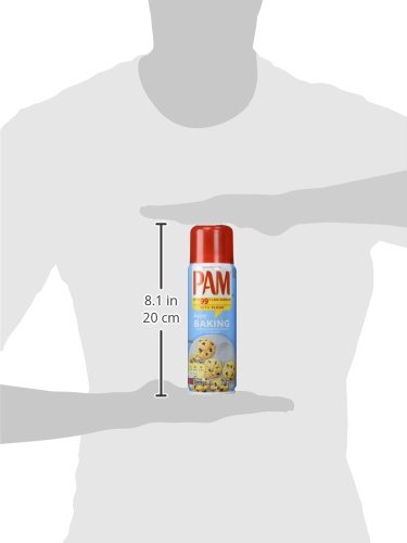 PAM Baking Spray with Flour 5 fl oz PACK, 15 Ounce, (Pack of 3) - Thumbnail 3