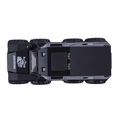 Fesvasdee Truck Toy 8X8 Off-Road Refitted Model Adventure Suv Car 1/24 Scale Monster Trucks Pickup Diecast Metal Model Cars With Sound And Light For Kids Age 3 Year And Up Black #TOP6