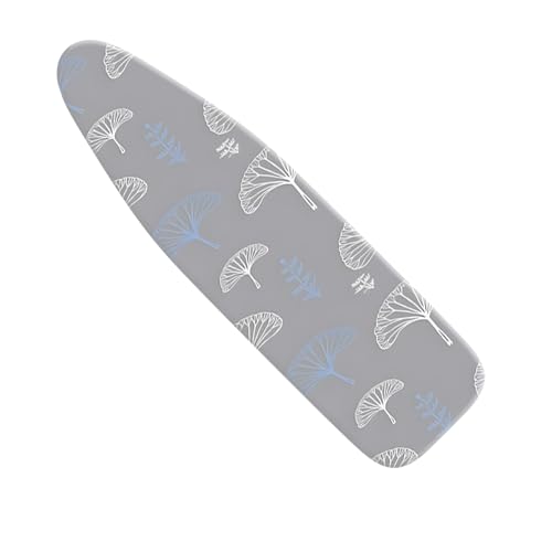 Image of Ironing Board Cover 15x54 Inch- Standard Cotton Cover with Strong Elastic Edge & Stain Resistant Surface (Ginkgo Biloba-1, 15 inch x 54 inch)