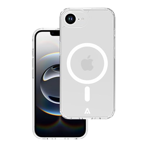 Alkaya. Coque de protection en silicone transparente pour iPhone 16E 2025 Compatible avec MagSafe