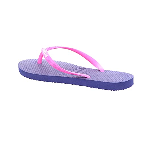 Chinelo Slim Logo Pop-Up, Havaianas, Feminino, Marinho/Rosa, 39/40