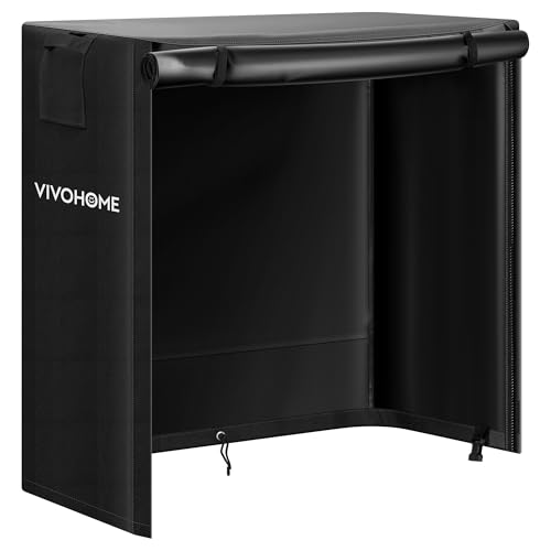 VIVOHOME 3ft Waterproof Firewood Log Rack Cover, Heavy Duty 600D Oxford Outdoor Weather Resistant Fire Wood Storage Holder Cover with Zipper and Hook Loop Tape