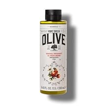 KORRES Olive Pomegranate Shower Gel for Women and Men, Preserves the Moisture of the Skin and Gently Cleanses with Extra Virgin Olive Oil, Dermatologically Tested and Vegan, 250 ml