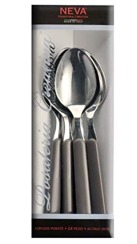 Neva Servizio Posate Set 24 Pezzi Colorando Tortora