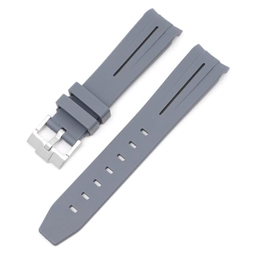 Bracelet en caoutchouc incurvé pour montre Moonswatch Moon Mercury 20mm